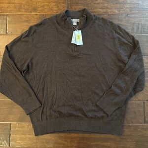 Daniel Cremieux Signature Collection Cotton Cashmere Blend Size XL Brown NWT